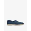 Steve Madden Womens Navy Portland Suede Loafers Eur 40 / 7 Uk