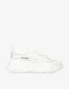 Steve Madden Womens White Possession Chunky-sole Mesh Trainers In White