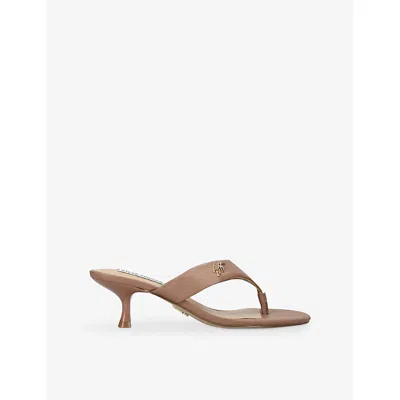 Steve Madden Womens  Soundview 234 Heeled Leather Sandals In Multi