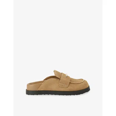 Steve Madden Womens Mid Brown Toryn Suede Mules Eur 41 / 8 Uk