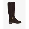 Steve Madden Womens Brown Xtreme Suede Knee-high Boots Eur 40 / 7 Uk In Brown