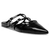 Steve Madden Womens Strappy Patent Mules In Black