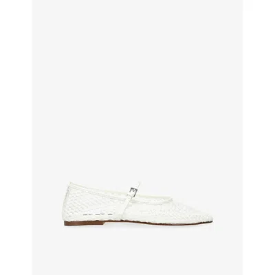 Steve Madden Womens White Mags Mesh Mary Janes Eur 39 / 6 Uk In Multi