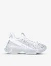Steve Madden Maxima R Studded Textile Trainers In White