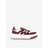 Steve Madden Womens White/comb Dynamo-r Faux-leather Low-top Trainers Eur 40 / 7 Uk In White