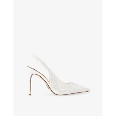 Steve Madden Womens White/comb Reyes Lace Courts Eur 37 / 4 Uk