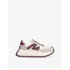 Steve Madden Womens White/red Supercampo Woven Trainers Eur 40 / 7 Uk In Multi