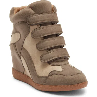 Steve Madden Woods Wedge Sneaker In Brown