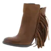 Steve Madden Woodstock Womens Fringe Booties In Multi