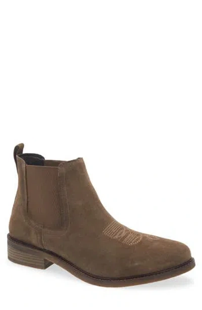 Steve Madden Wyatt Leather Chelsea Boot In Black