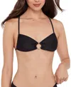 Steve Madden X Back Ring Bralette Top In Black