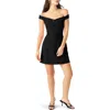 Steve Madden Yana Off The Shoulder Minidress In Black