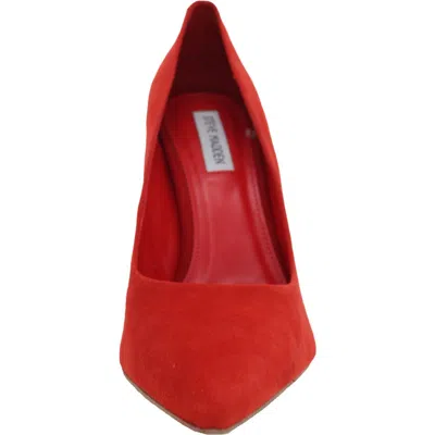 Steve Madden Zana Womens Comfort Insole Slip On Dress Pumps In Red