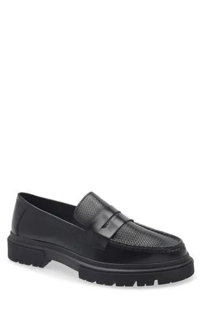 Steve Madden Zarco Penny Loafer In Black