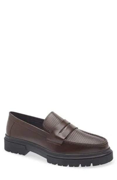 Steve Madden Zarco Penny Loafer In Brown