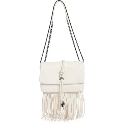 Steve Madden Zarina Fringe Crossbody Bag In White