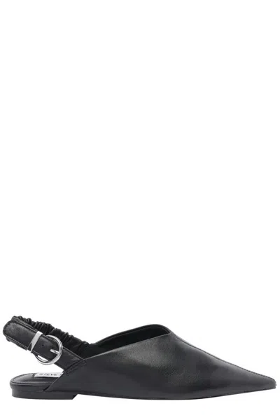 Steve Madden Pointed Toe Flats In Black