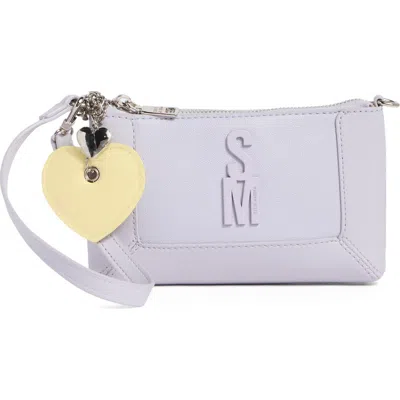 Steve Madden Zip Pouch Wristlet In Purple