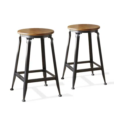 Steve Silver Adele Counter Stool- Set Of 2 In Brown