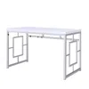 Steve Silver Alize Desk, White In White