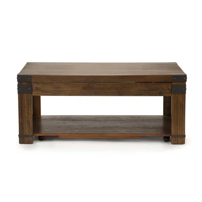 Steve Silver Arusha Lift Top Cocktail Table With Casters In Blue