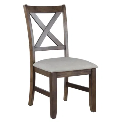 Steve Silver Astoria Side Chair - Set Of 2 In Brown