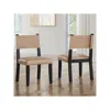 Steve Silver Aubrey Black Side Chair, Set Of 2 In Brown