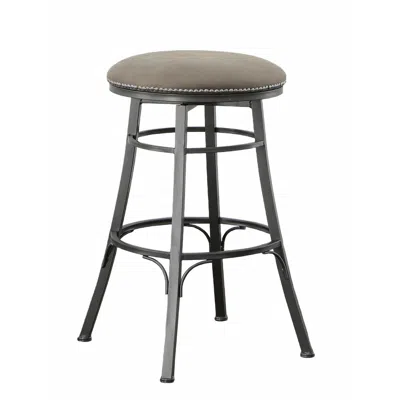 Steve Silver Bali Backless Swivel Counter Chair Grey In Gray