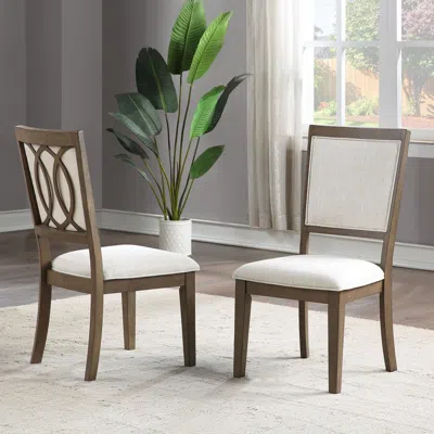 Steve Silver Bordeaux Side Chair - Set Of 2 In Brown