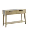 Steve Silver Calgary Gray Sintered Stone Sofa Table