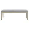 Steve Silver Carena Backless Dining Bench Gray