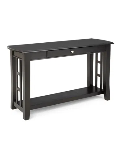 Steve Silver Cassidy 50" Wood Sofa Table In Ebony Finish