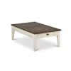 Steve Silver Cayla Cocktail Table Dark Oak/white