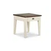 Steve Silver Cayla End Table Dark Oak/white