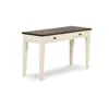 Steve Silver Cayla Sofa Table Dark Oak/white