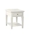 Steve Silver Charlestown End Table In Soft White