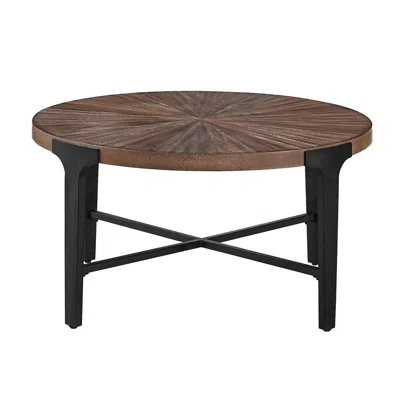 Steve Silver Chevron Round Cocktail Table