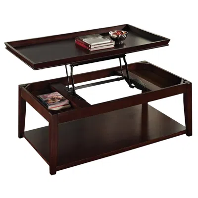 Steve Silver Clemson Lift-top Cocktail Table W/casters In Brown