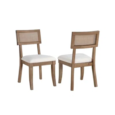 Steve Silver Colvin Brown Cane Side Chair, Set Of 2