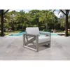 Steve Silver Dalilah Patio Arm Chair In Gray