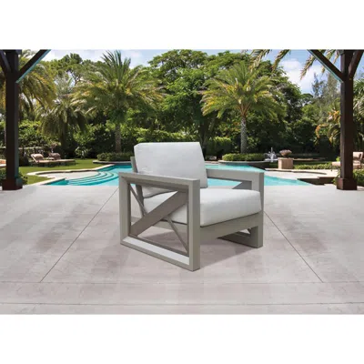 Steve Silver Dalilah Patio Arm Chair In Gray