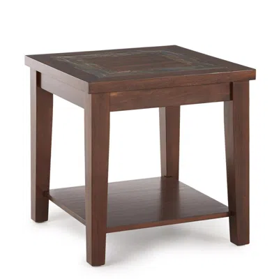 Steve Silver Davenport End Table In Brown