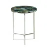 Steve Silver Foster Agate Top Round Chairside Table