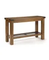 Steve Silver Hailee 48" Sofa Table In Distressed Oak