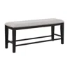 Steve Silver Halle Counter Bench In Black