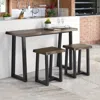 Steve Silver Jennings Live Edge 3-piece Counter Dining Set