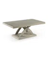 Steve Silver Jocelyn 48" Wooden Cocktail Table In Light Gray
