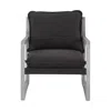 Steve Silver Kai Accent Chair Black Set Of Two In Gray