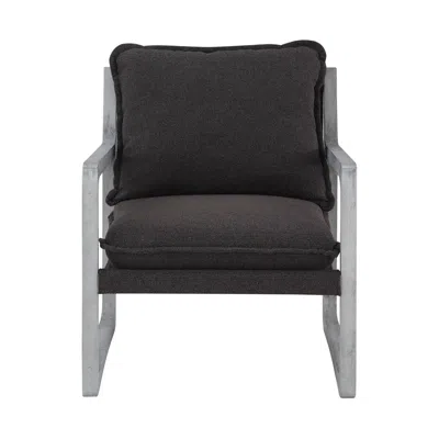Steve Silver Kai Accent Chair Black Set Of Two In Gray