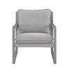 Steve Silver Kai Accent Chair Gray Set Of Two In Gray